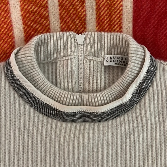 NWOT Brunello Cucinelli Cashmere Sweater Size XS - Picture 2 of 8